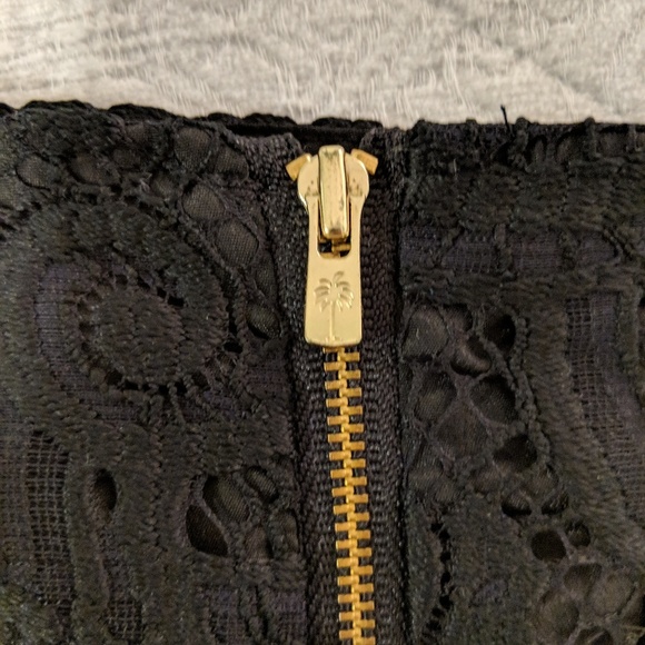 Lilly Pulitzer Black Lace Hyacinth Pencil Skirt - Picture 5 of 8